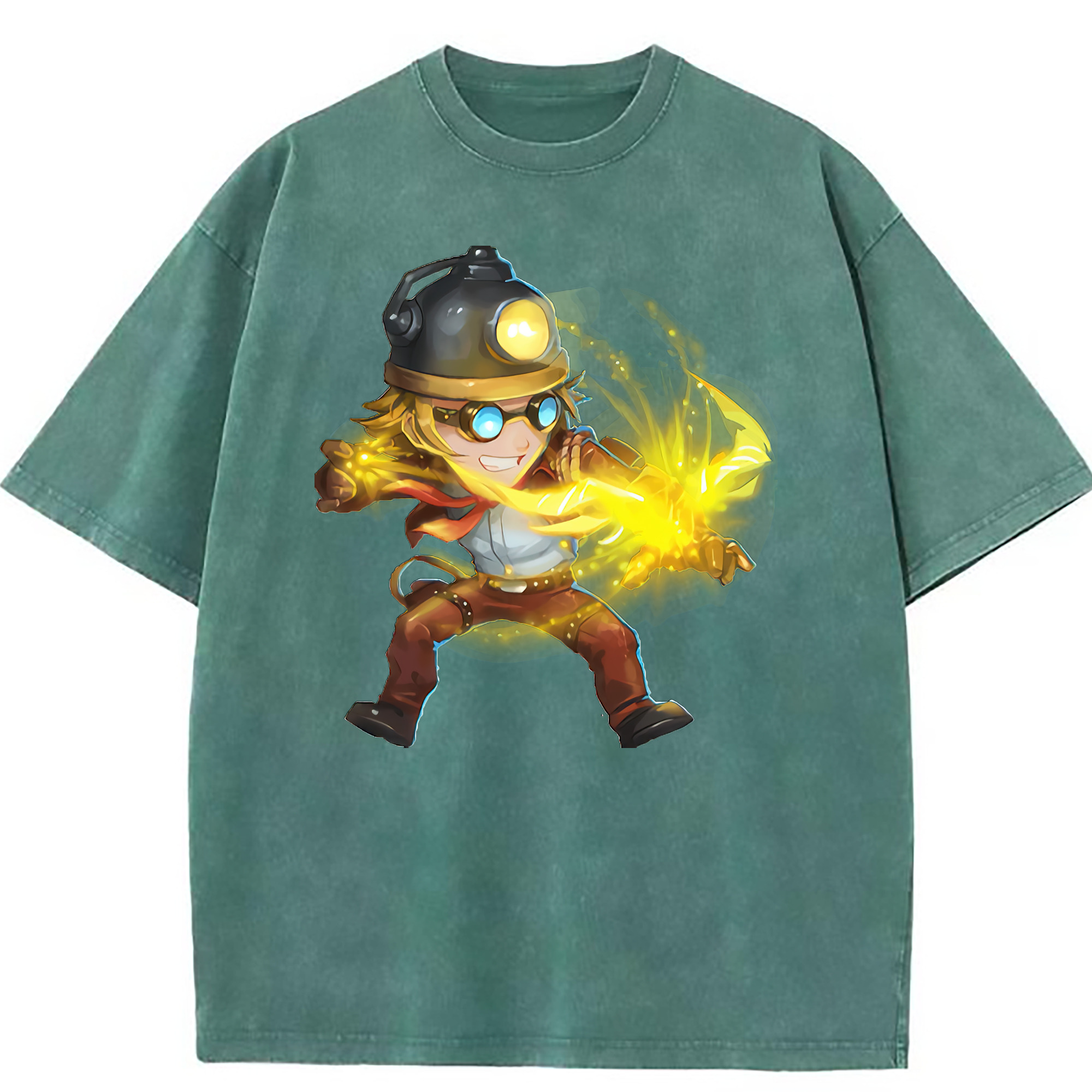 （画像用） リーグ・オブ・レジェンド League of Legends LOL 綿100% ヴィンテージ風 半袖Tシャツ（フロントプリント）